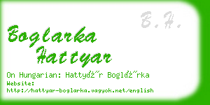 boglarka hattyar business card